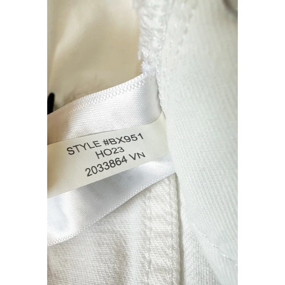 J.Crew High-Rise Superwide-Leg Jeans White 100% Cotton Size 30 - Picture 8 of 8
